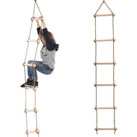 Childhood Fun Wooden Children Climbing Ladder Outdoor Sports Toys