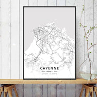 Home Decor Wall Art Poster France City Map