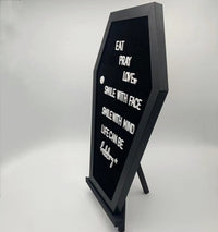 Coffin Letter Board Wooden Home Decor Message Board