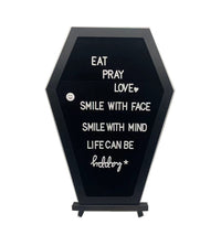 Coffin Letter Board Wooden Home Decor Message Board