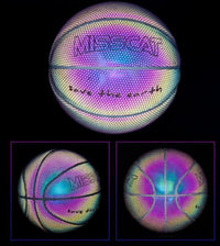 Glowing Luminous Fluorescent Basketball Night Game Basketball