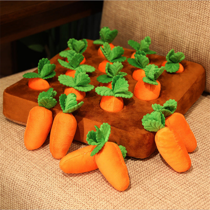 Children's Lawn Plucking Radish Early Education Baby Plush Parent-child Toys Pet Toys Vegetable Plot