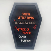 Coffin Letter Board Wooden Home Decor Message Board