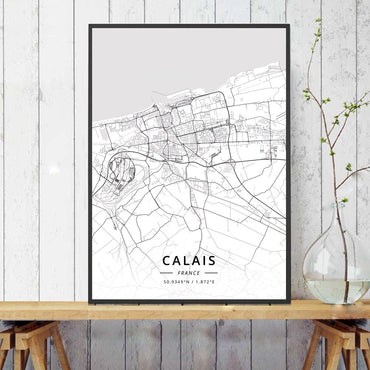 Home Decor Wall Art Poster France City Map