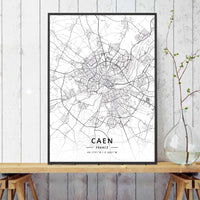 Home Decor Wall Art Poster France City Map